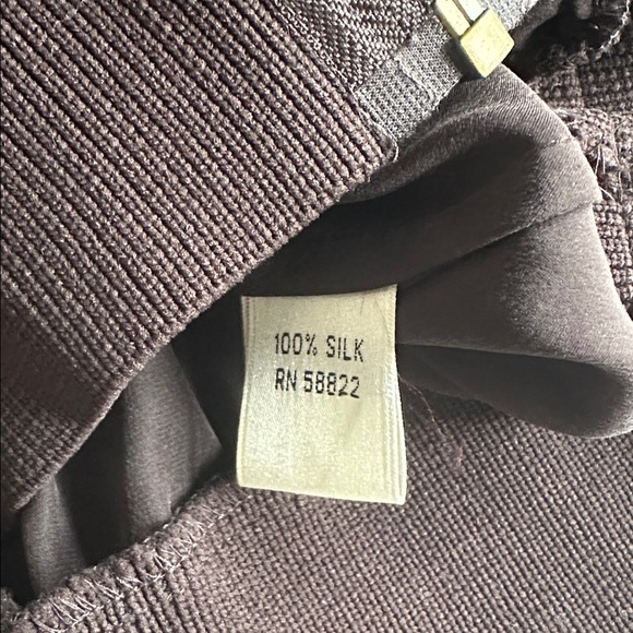 Max Studio Women's Brown Silk Bomber Zip Up Jacket size XS - Picture 8 of 14